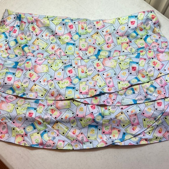 Lucky in Love Pants - Lucky in Love Pastel Tiered Athletic Skort